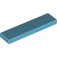 Lego destička 1x4 hladká, azurová střední (4624705)